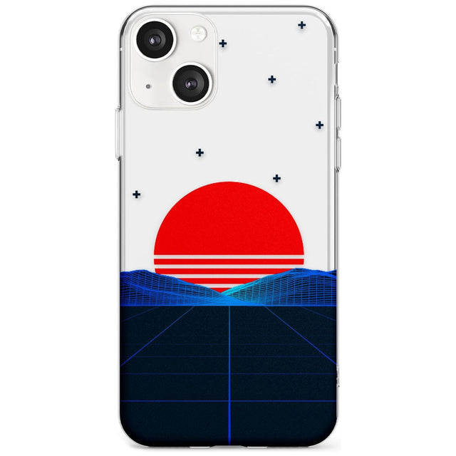 Japanese Sunset Vaporwave Slim Phone Case for iPhone 13 & 13 Mini