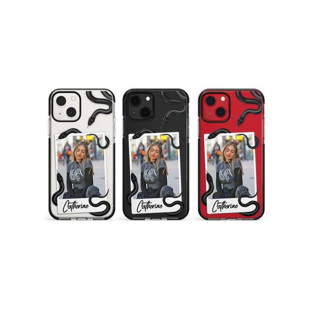 Personalised Snake Instant PhotoPhone Case for iPhone 13 Mini