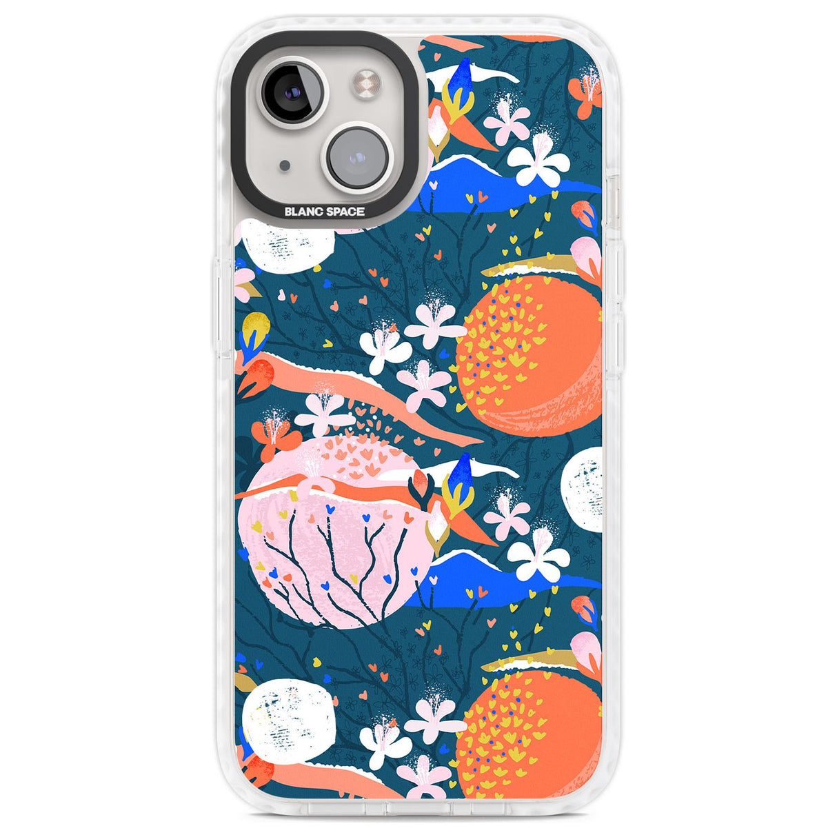Bright Circles Abstract Phone Case iPhone 13 / Impact Case,iPhone 14 / Impact Case,iPhone 15 Plus / Impact Case,iPhone 15 / Impact Case Blanc Space