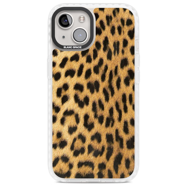 Designer Fashion Gold Leopard Print Phone Case iPhone 13 / Impact Case,iPhone 14 / Impact Case,iPhone 15 / Impact Case,iPhone 15 Plus / Impact Case Blanc Space