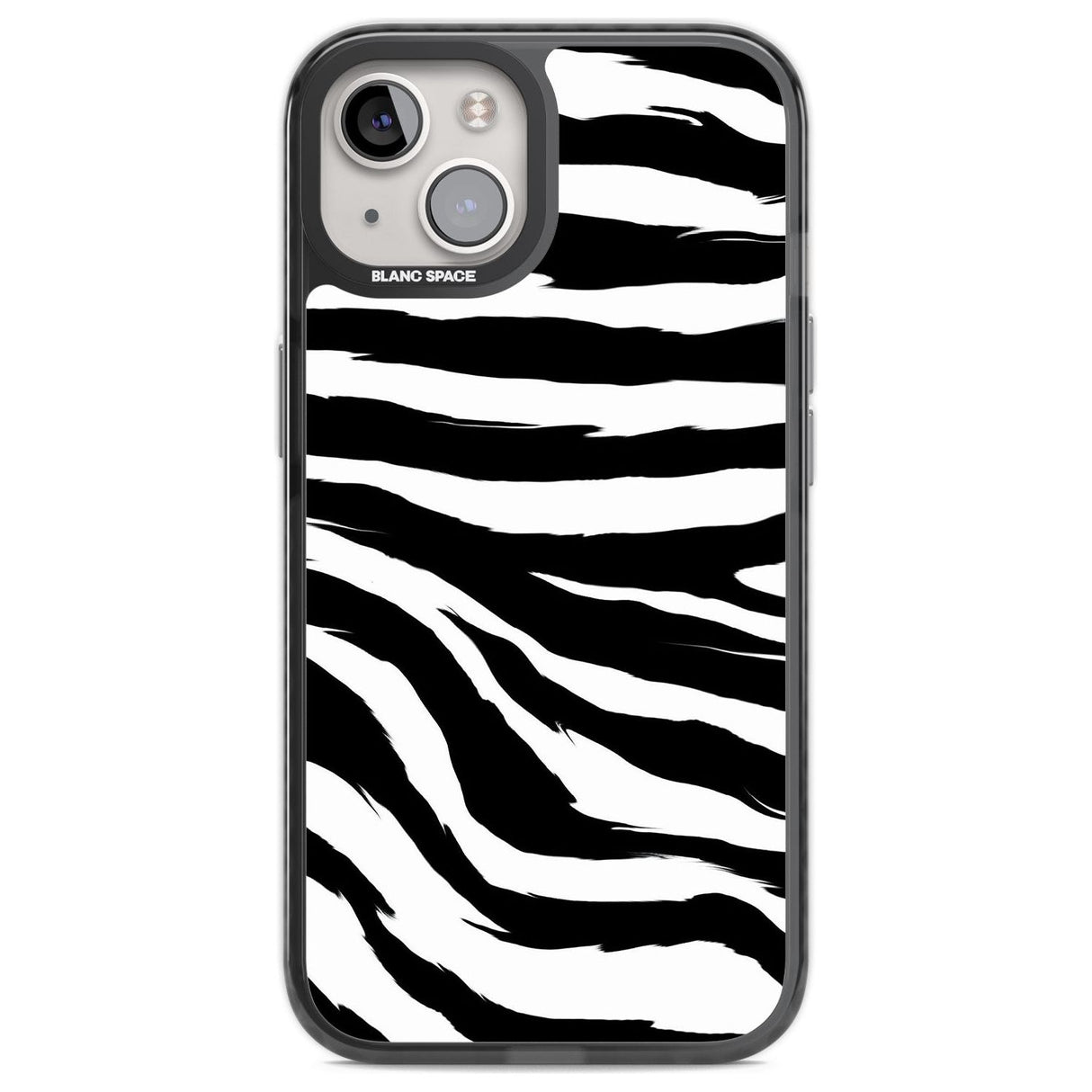 Black Zebra Print Phone Case iPhone 13 / Black Impact Case,iPhone 14 / Black Impact Case,iPhone 15 / Black Impact Case,iPhone 15 Plus / Black Impact Case Blanc Space