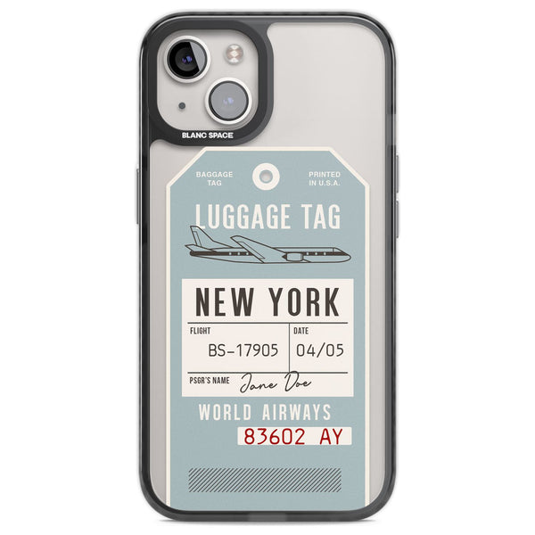 Personalised Vintage USA Luggage Tag
