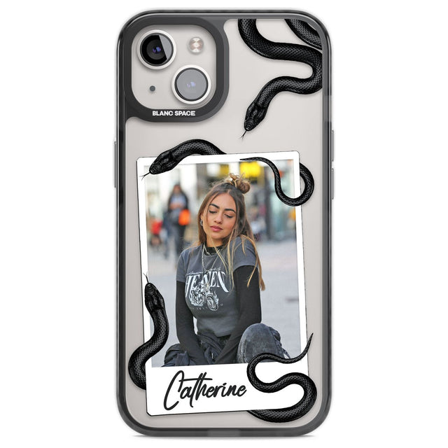 Personalised Snake Instant PhotoPhone Case for iPhone 14
