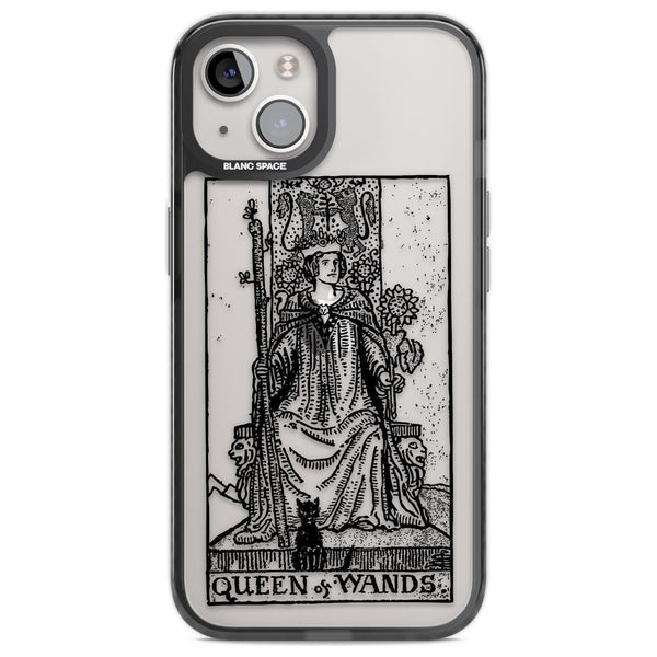 Personalised Queen Of Wands Tarot Card (Clear)