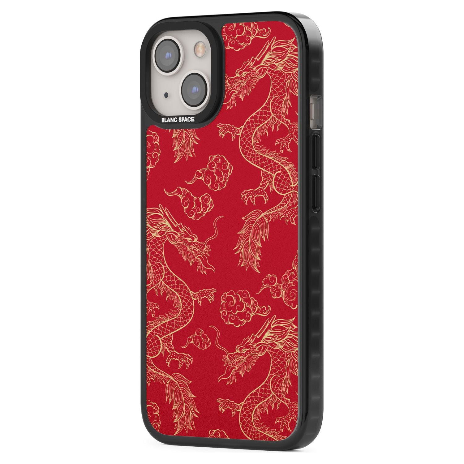 Red And Gold Dragon Pattern