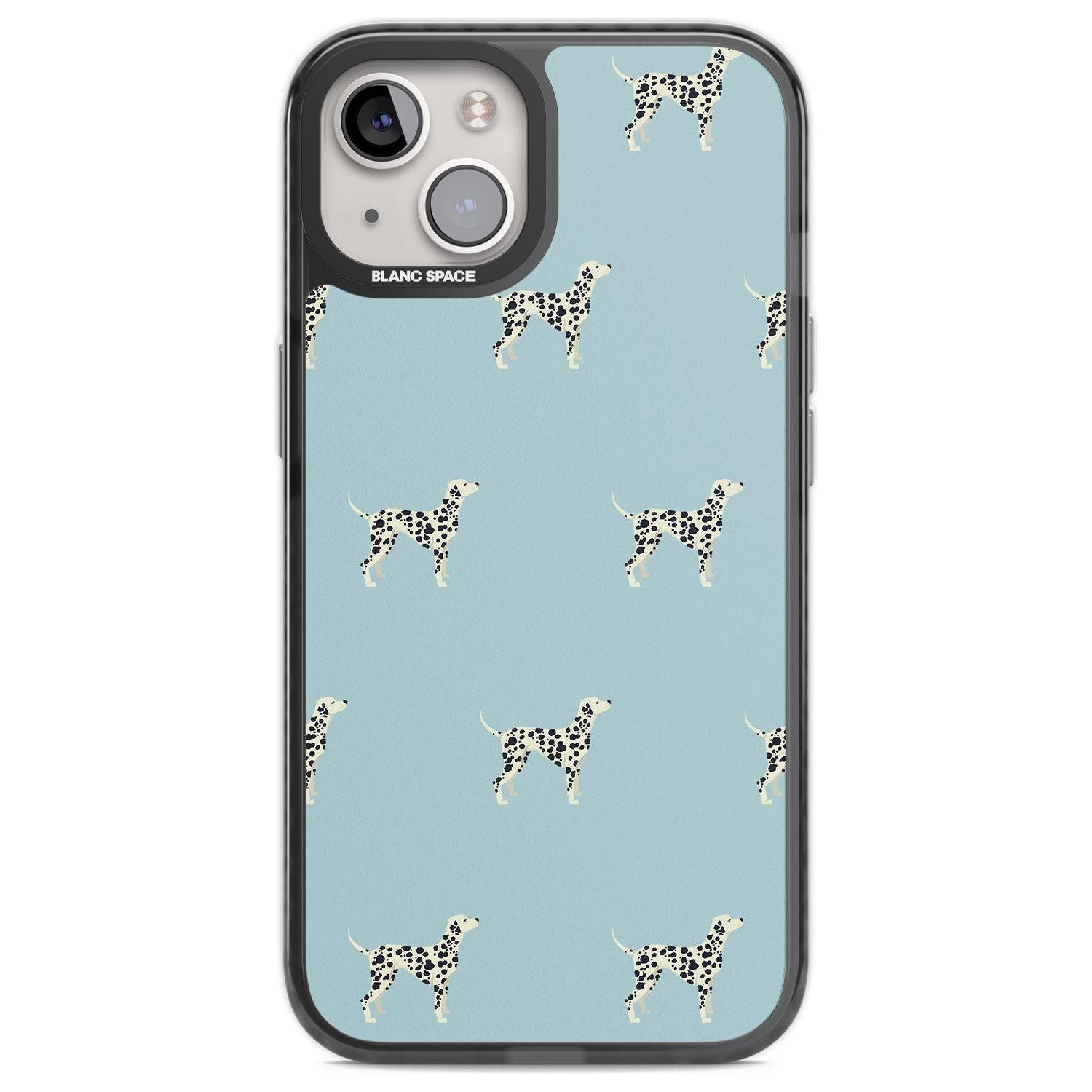 Dalmation Dog Pattern Phone Case iPhone 12 / Black Impact Case,iPhone 13 / Black Impact Case,iPhone 12 Pro / Black Impact Case,iPhone 14 / Black Impact Case,iPhone 15 Plus / Black Impact Case,iPhone 15 / Black Impact Case Blanc Space