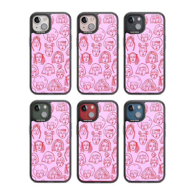 Girl Portrait Doodles in Pink & Red Phone Case iPhone 15 Pro Max / Black Impact Case,iPhone 15 Plus / Black Impact Case,iPhone 15 Pro / Black Impact Case,iPhone 15 / Black Impact Case,iPhone 15 Pro Max / Impact Case,iPhone 15 Plus / Impact Case,iPhone 15 Pro / Impact Case,iPhone 15 / Impact Case,iPhone 15 Pro Max / Magsafe Black Impact Case,iPhone 15 Plus / Magsafe Black Impact Case,iPhone 15 Pro / Magsafe Black Impact Case,iPhone 15 / Magsafe Black Impact Case,iPhone 14 Pro Max / Black Impact Case,iPhone 1
