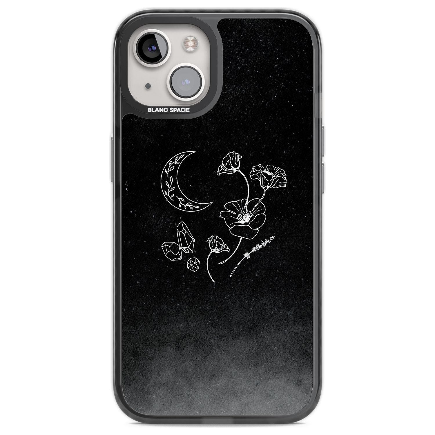 Crescent Moon Collection Phone Case iPhone 12 / Black Impact Case,iPhone 13 / Black Impact Case,iPhone 12 Pro / Black Impact Case,iPhone 14 / Black Impact Case,iPhone 15 Plus / Black Impact Case,iPhone 15 / Black Impact Case Blanc Space