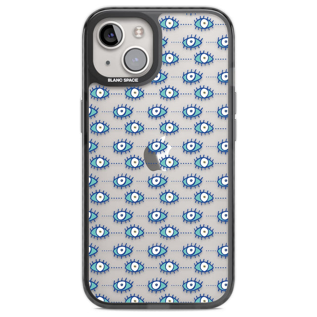 Crazy Eyes (Clear) Psychedelic Eyes Pattern Phone Case iPhone 12 / Black Impact Case,iPhone 13 / Black Impact Case,iPhone 12 Pro / Black Impact Case,iPhone 14 / Black Impact Case,iPhone 15 Plus / Black Impact Case,iPhone 15 / Black Impact Case Blanc Space