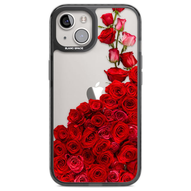 Floral Roses Phone Case iPhone 13 / Black Impact Case,iPhone 14 / Black Impact Case,iPhone 15 / Black Impact Case,iPhone 15 Plus / Black Impact Case Blanc Space