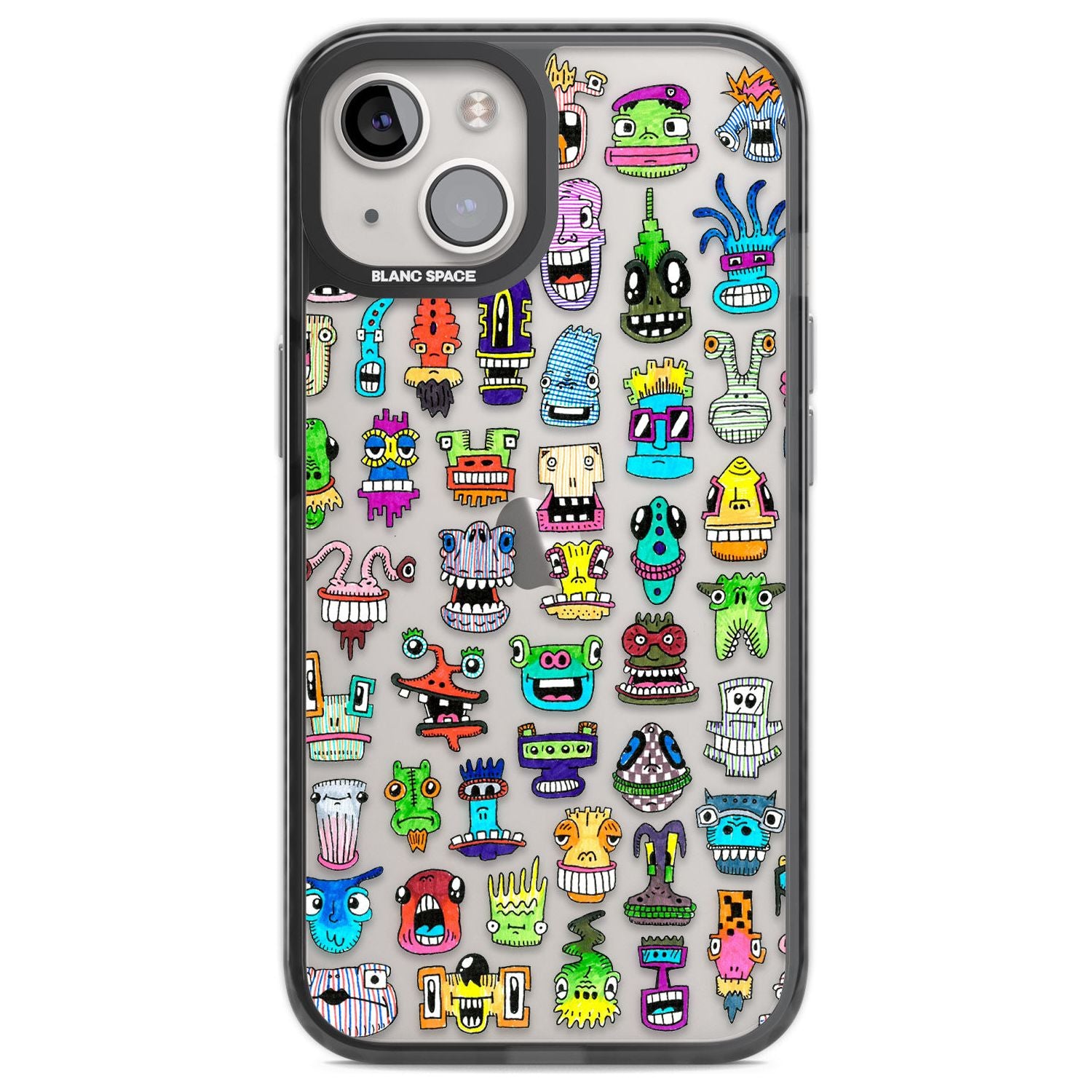 Familiar Faces Phone Case iPhone 13 / Black Impact Case,iPhone 12 Pro / Black Impact Case,iPhone 12 / Black Impact Case,iPhone 14 / Black Impact Case,iPhone 15 Plus / Black Impact Case,iPhone 15 / Black Impact Case Blanc Space