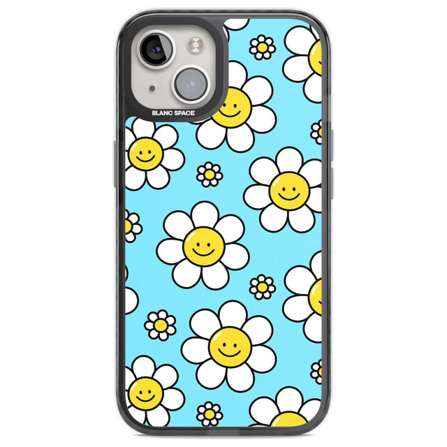 Daisy Faces Kawaii Pattern Phone Case iPhone 13 / Black Impact Case,iPhone 12 Pro / Black Impact Case,iPhone 12 / Black Impact Case,iPhone 14 / Black Impact Case,iPhone 15 Plus / Black Impact Case,iPhone 15 / Black Impact Case Blanc Space