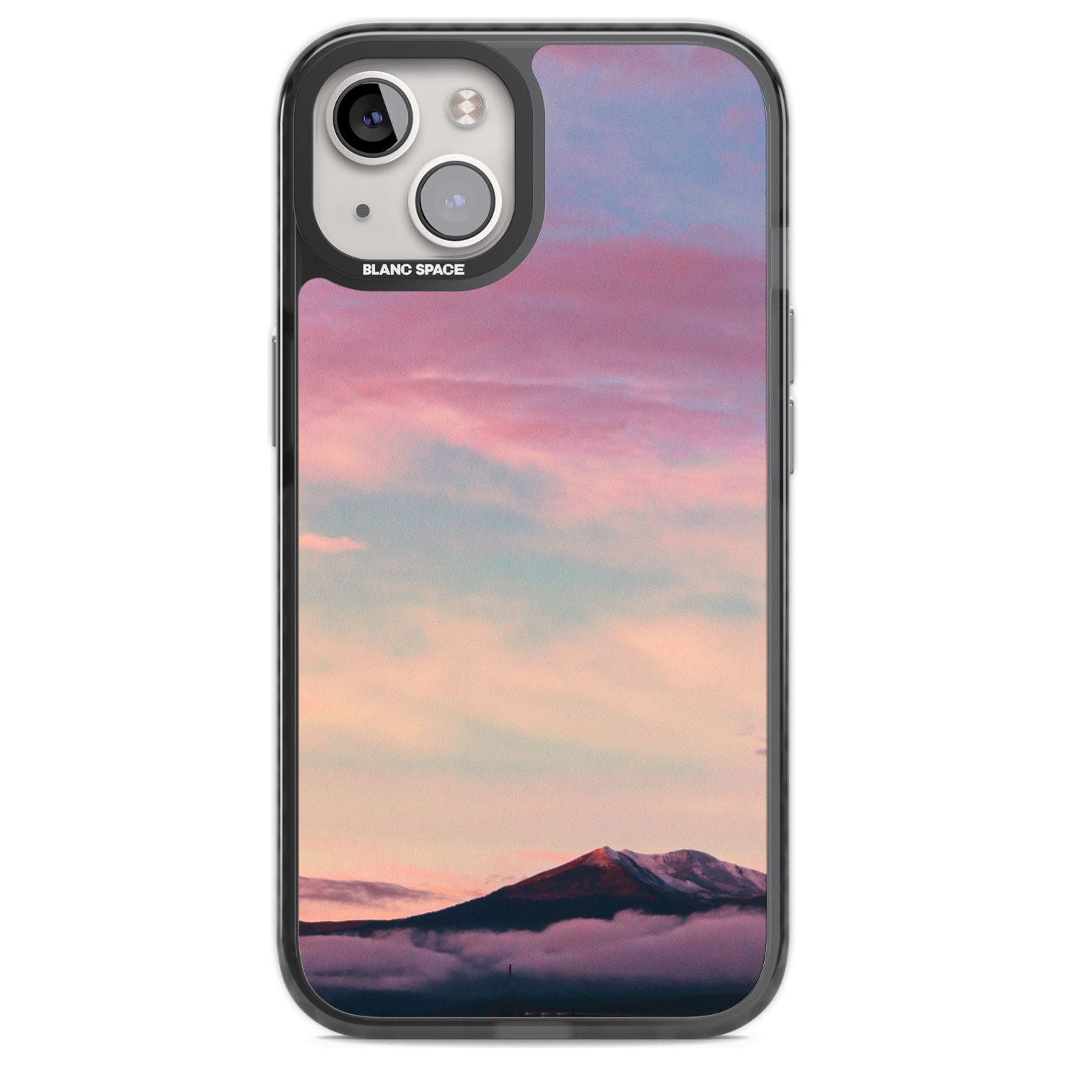 Cloudy Sunset Photograph Phone Case iPhone 12 / Black Impact Case,iPhone 13 / Black Impact Case,iPhone 12 Pro / Black Impact Case,iPhone 14 / Black Impact Case,iPhone 15 Plus / Black Impact Case,iPhone 15 / Black Impact Case Blanc Space