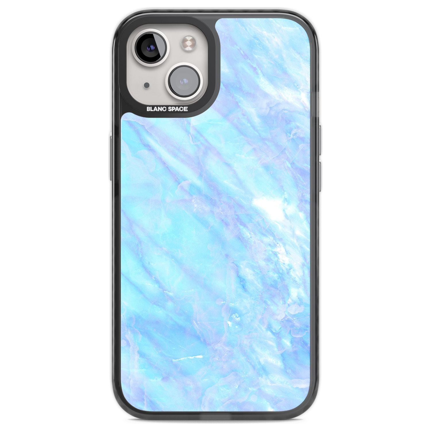 Iridescent Crystal Marble Phone Case iPhone 12 / Black Impact Case,iPhone 13 / Black Impact Case,iPhone 12 Pro / Black Impact Case,iPhone 14 / Black Impact Case,iPhone 15 Plus / Black Impact Case,iPhone 15 / Black Impact Case Blanc Space