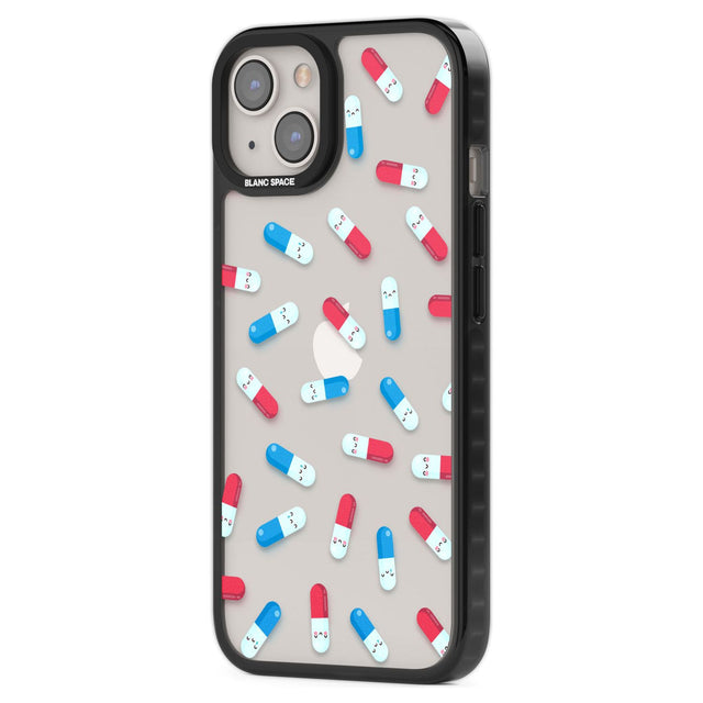 Kawaii Pill PatternPhone Case for iPhone 14
