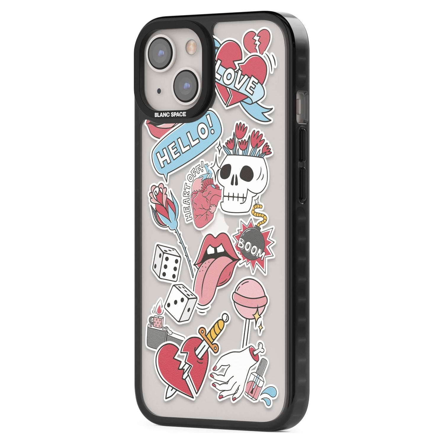 Skull & Flowers Stickers