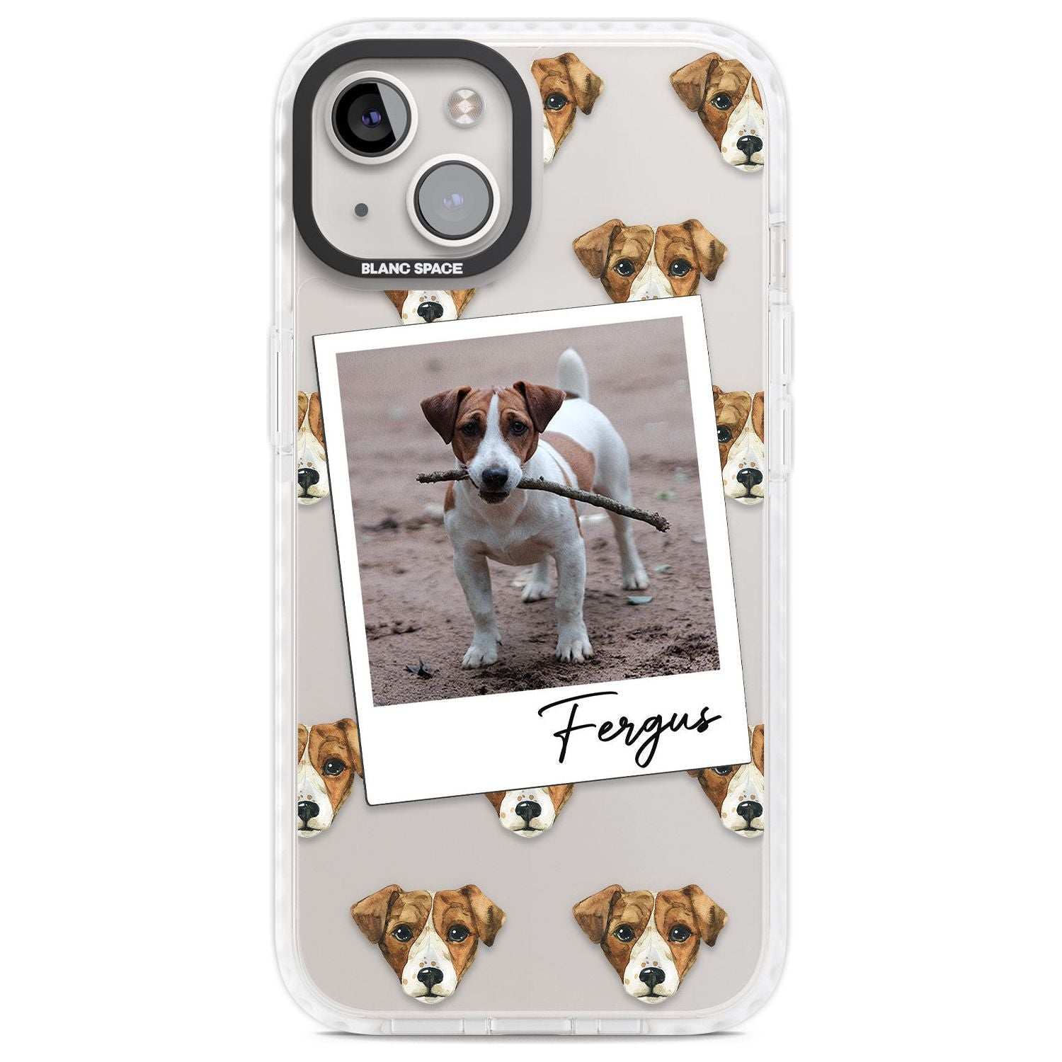 Personalised Jack Russell - Dog Photo Custom Phone Case iPhone 13 / Impact Case,iPhone 14 / Impact Case,iPhone 15 Plus / Impact Case,iPhone 15 / Impact Case Blanc Space
