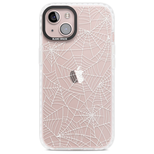 Personalised Spider Web Pattern Custom Phone Case iPhone 13 / Impact Case,iPhone 14 / Impact Case,iPhone 15 Plus / Impact Case,iPhone 15 / Impact Case Blanc Space
