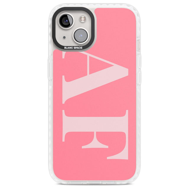 Personalised Light & Dark Pink Personalised Custom Phone Case iPhone 13 / Impact Case,iPhone 14 / Impact Case,iPhone 15 Plus / Impact Case,iPhone 15 / Impact Case Blanc Space