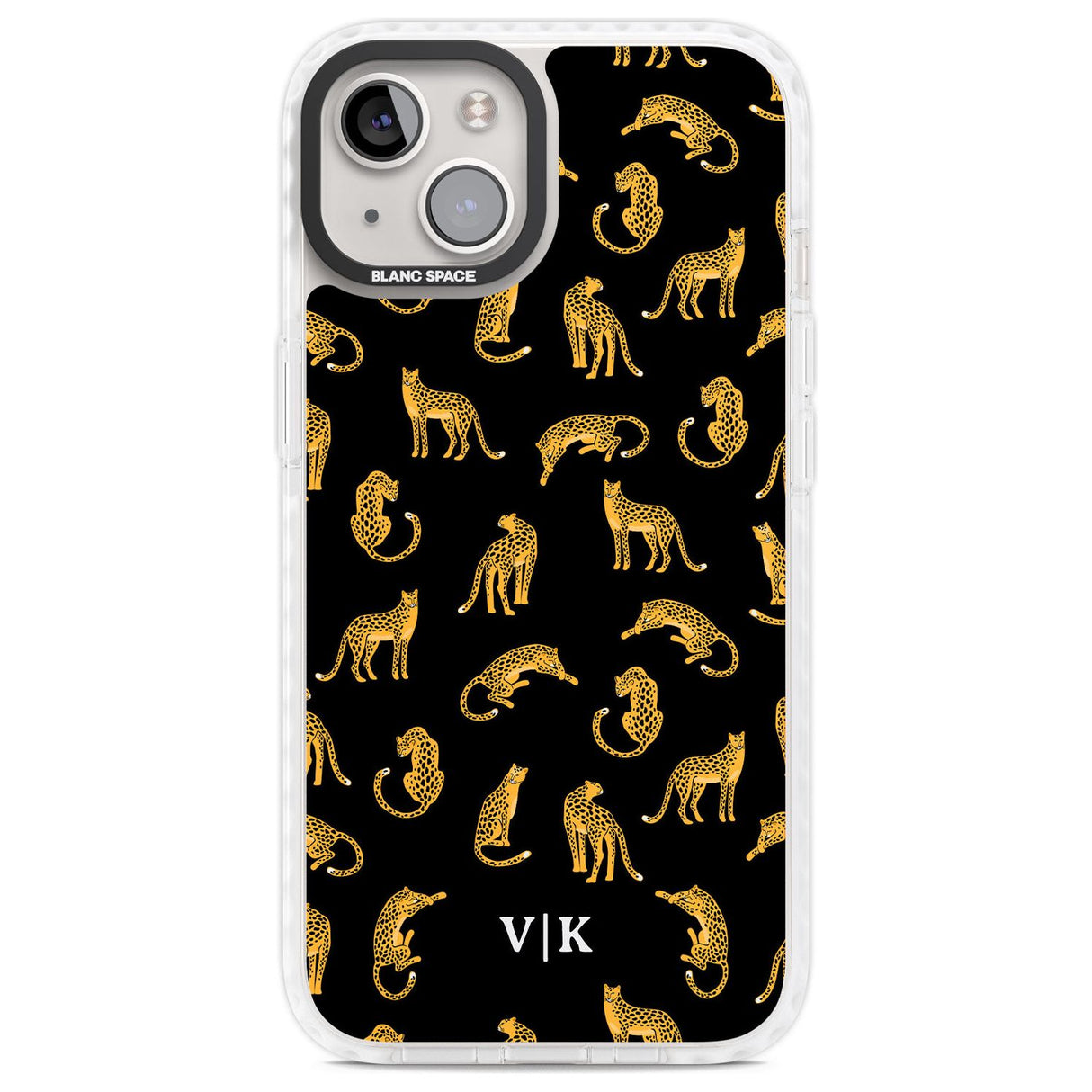 Personalised Cheetah Pattern: Black Custom Phone Case iPhone 13 / Impact Case,iPhone 14 / Impact Case,iPhone 15 Plus / Impact Case,iPhone 15 / Impact Case Blanc Space