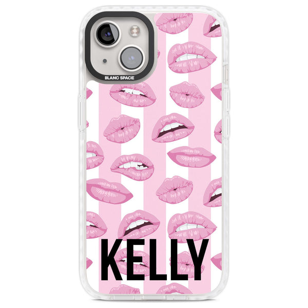 Personalised Pink Stripes & Lips