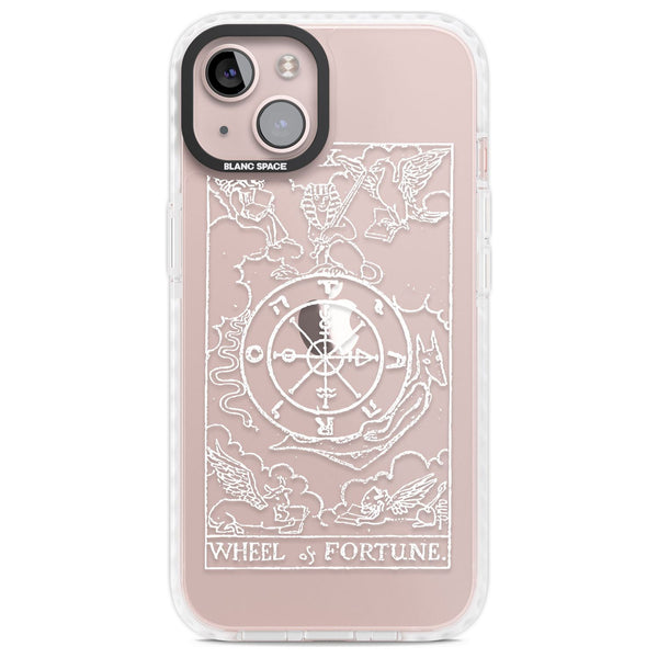 Personalised Wheel Of Fortune Tarot Card (White)
