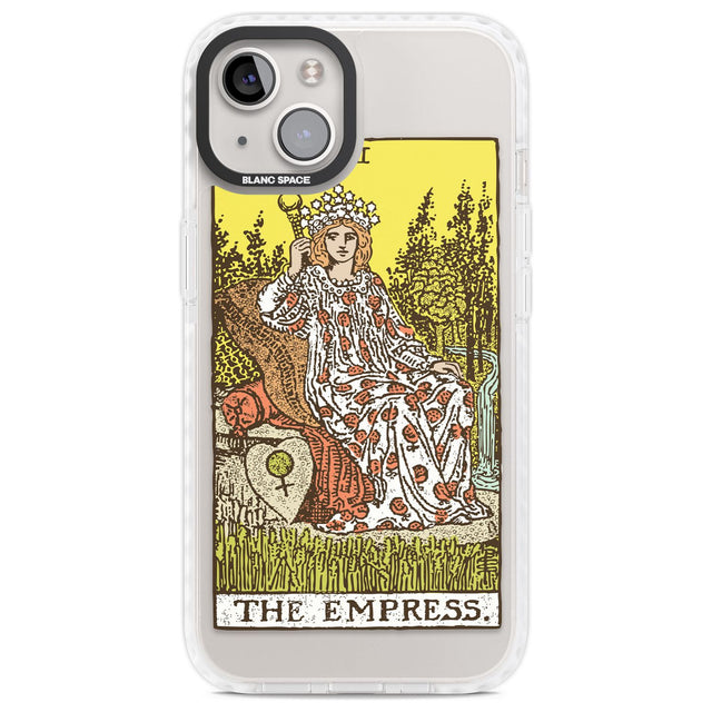 Personalised The Empress Tarot Card - Colour Custom Phone Case iPhone 13 / Impact Case,iPhone 14 / Impact Case,iPhone 15 Plus / Impact Case,iPhone 15 / Impact Case Blanc Space