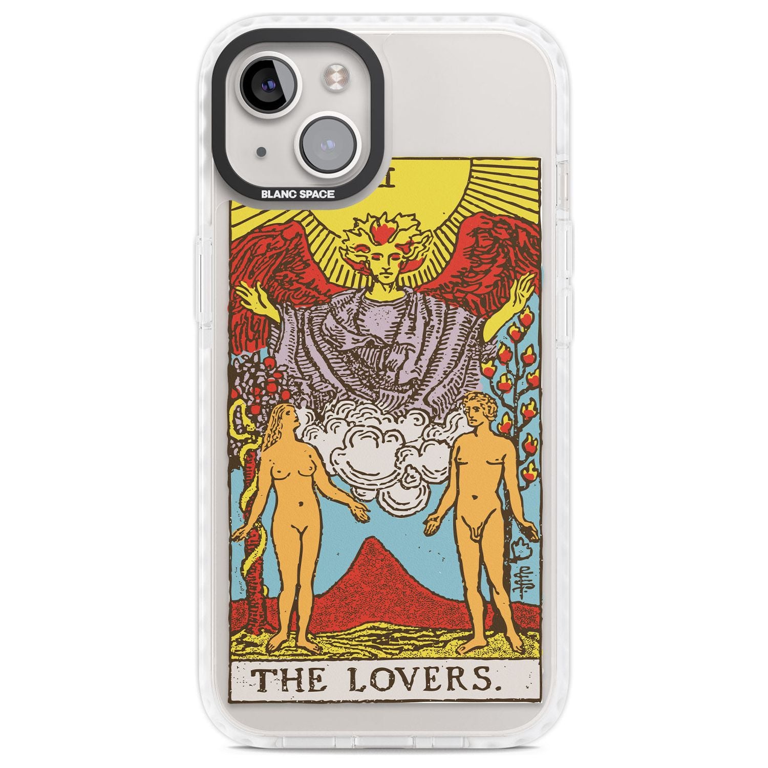 Personalised The Lovers Tarot Card - Colour Custom Phone Case iPhone 13 / Impact Case,iPhone 14 / Impact Case,iPhone 15 Plus / Impact Case,iPhone 15 / Impact Case Blanc Space