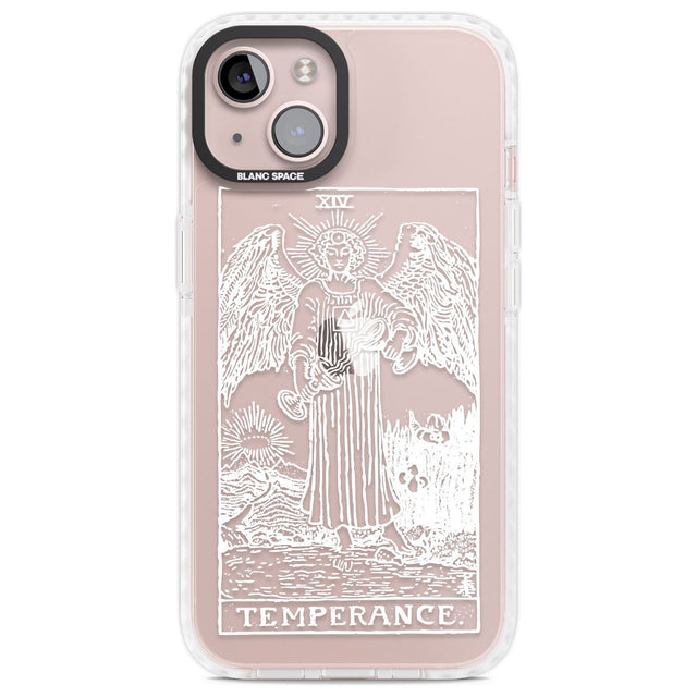 Personalised Temperance Tarot Card - White Transparent Custom Phone Case iPhone 13 / Impact Case,iPhone 14 / Impact Case,iPhone 15 Plus / Impact Case,iPhone 15 / Impact Case Blanc Space