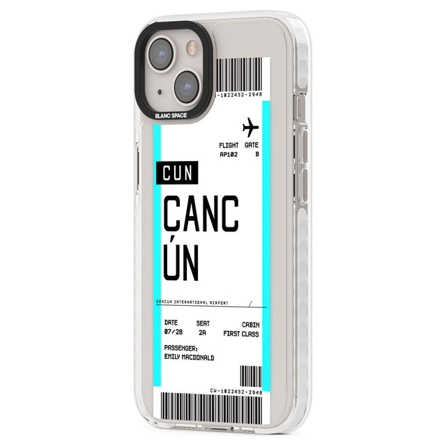 Personalised Cancún Boarding Pass Custom Phone Case iPhone 15 Pro Max / Black Impact Case,iPhone 15 Plus / Black Impact Case,iPhone 15 Pro / Black Impact Case,iPhone 15 / Black Impact Case,iPhone 15 Pro Max / Impact Case,iPhone 15 Plus / Impact Case,iPhone 15 Pro / Impact Case,iPhone 15 / Impact Case,iPhone 15 Pro Max / Magsafe Black Impact Case,iPhone 15 Plus / Magsafe Black Impact Case,iPhone 15 Pro / Magsafe Black Impact Case,iPhone 15 / Magsafe Black Impact Case,iPhone 14 Pro Max / Black Impact Case,iPh