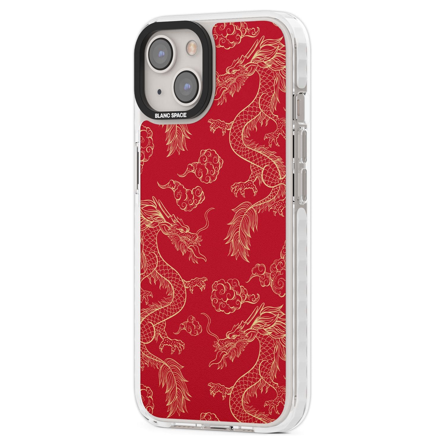 Red And Gold Dragon Pattern