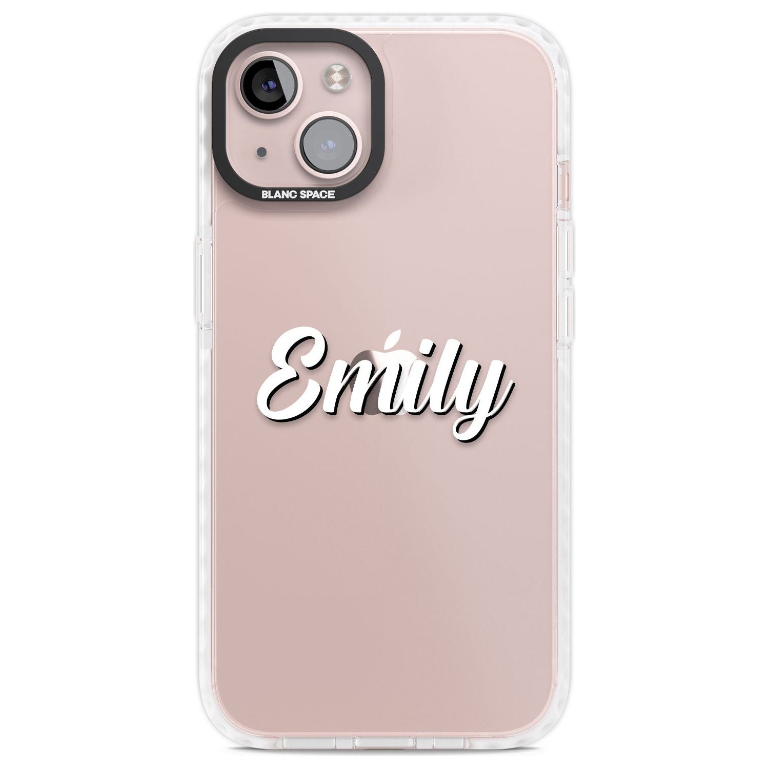 Personalised Clear Text  1B Custom Phone Case iPhone 13 / Impact Case,iPhone 14 / Impact Case,iPhone 15 Plus / Impact Case,iPhone 15 / Impact Case Blanc Space