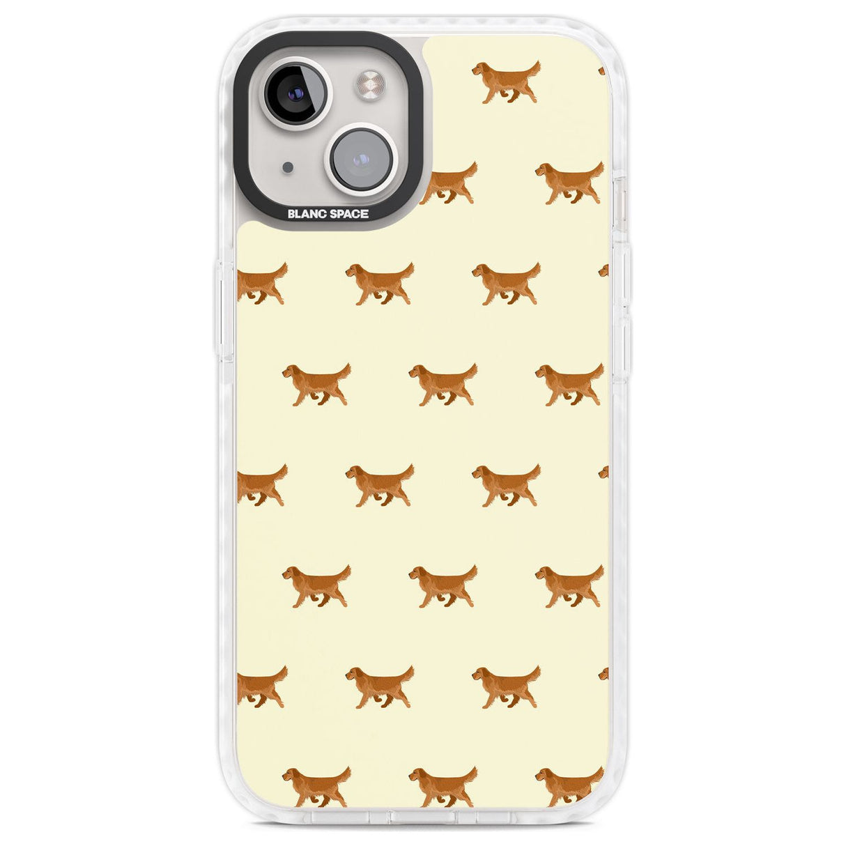Golden Retriever Dog Pattern Phone Case iPhone 13 / Impact Case,iPhone 14 / Impact Case,iPhone 15 / Impact Case,iPhone 15 Plus / Impact Case Blanc Space