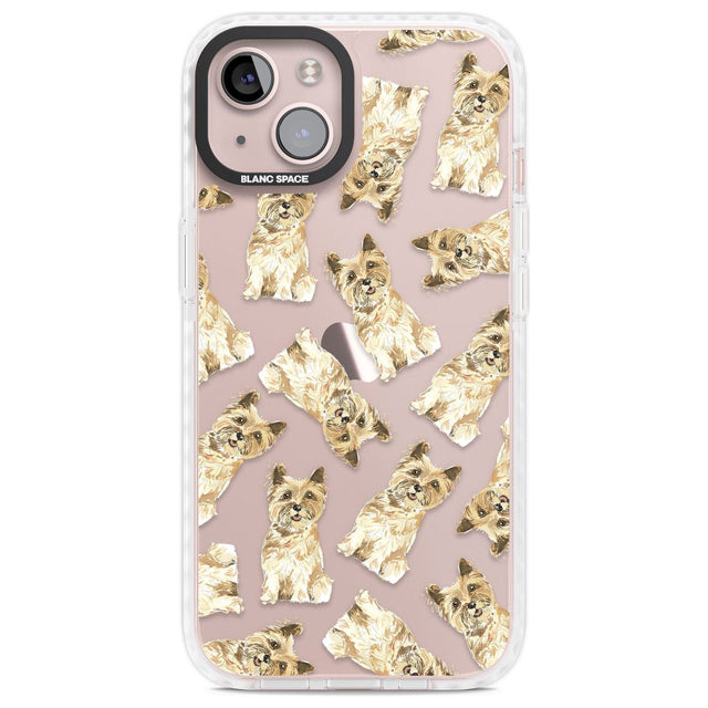 Cairn Terrier Watercolour Dog Pattern Phone Case iPhone 13 / Impact Case,iPhone 14 / Impact Case,iPhone 15 Plus / Impact Case,iPhone 15 / Impact Case Blanc Space