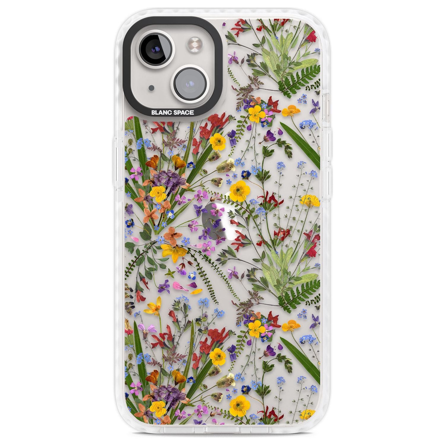 White Stars on Clear Phone Case for iPhone 14