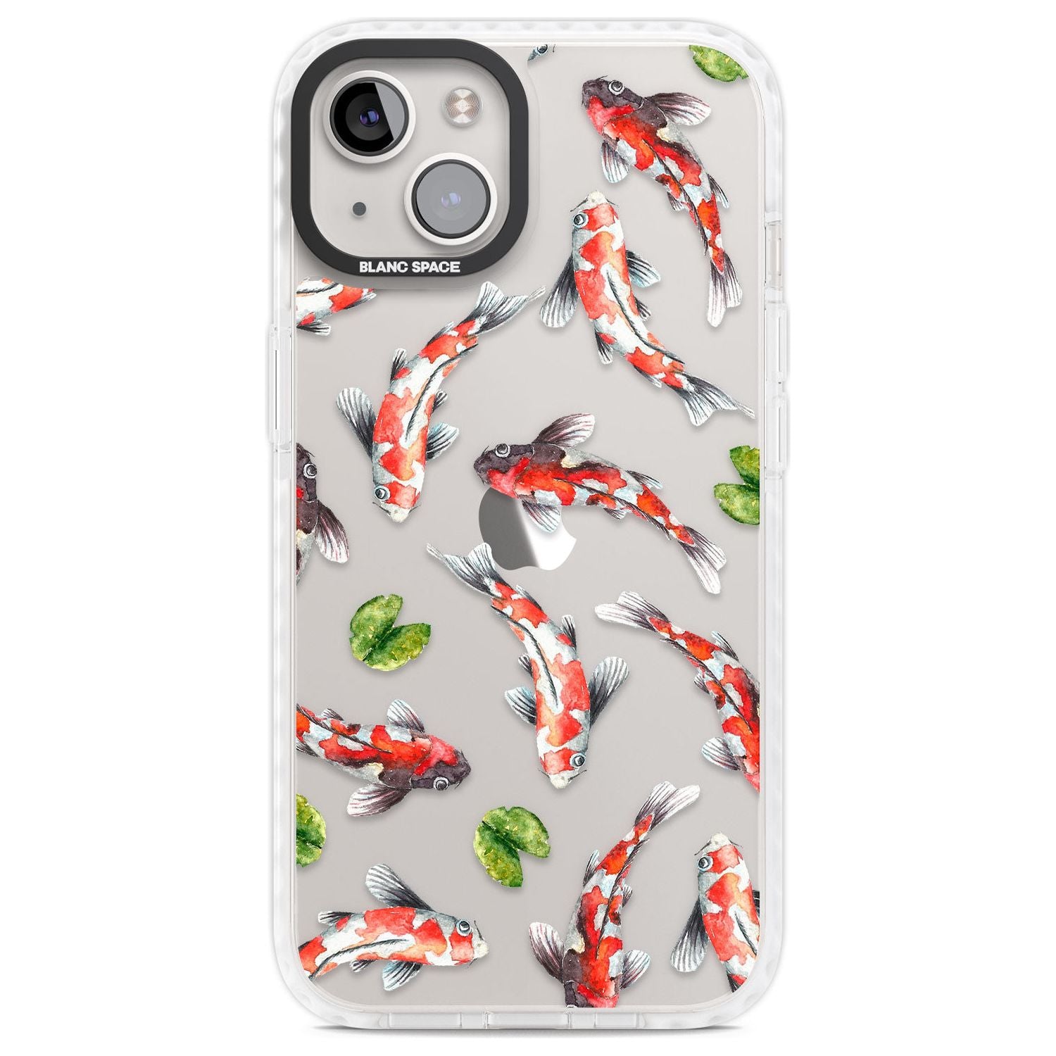 Koi Fish Japanese Watercolour Phone Case iPhone 13 / Impact Case,iPhone 14 / Impact Case,iPhone 15 Plus / Impact Case,iPhone 15 / Impact Case Blanc Space