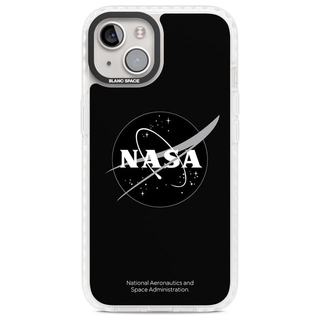 Dark NASA Meatball Phone Case iPhone 13 / Impact Case,iPhone 14 / Impact Case,iPhone 15 Plus / Impact Case,iPhone 15 / Impact Case Blanc Space