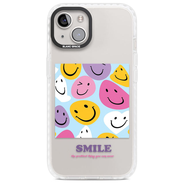 A Smile Phone Case iPhone 13 / Impact Case,iPhone 14 / Impact Case,iPhone 15 Plus / Impact Case,iPhone 15 / Impact Case Blanc Space