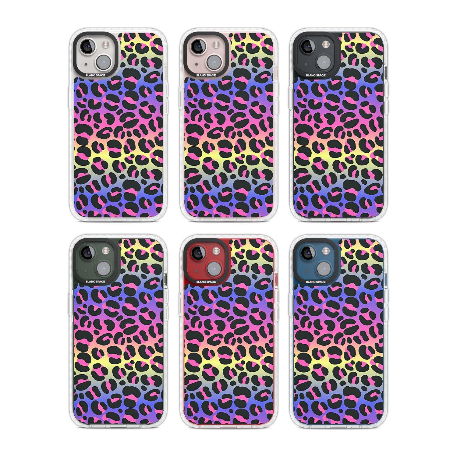 Rainbow Gradient Leopard