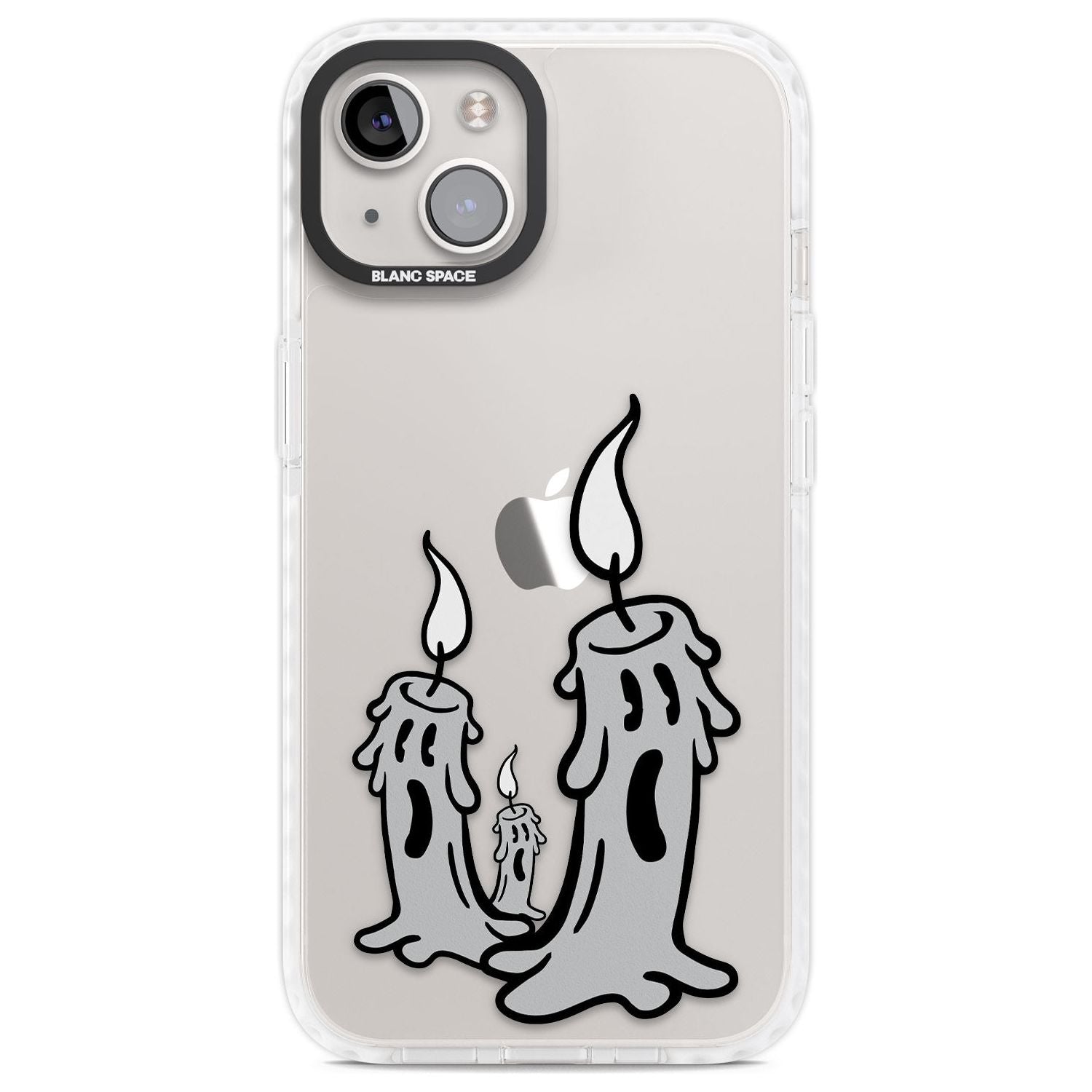 Candle Lit Phone Case iPhone 13 / Impact Case,iPhone 14 / Impact Case,iPhone 15 Plus / Impact Case,iPhone 15 / Impact Case Blanc Space