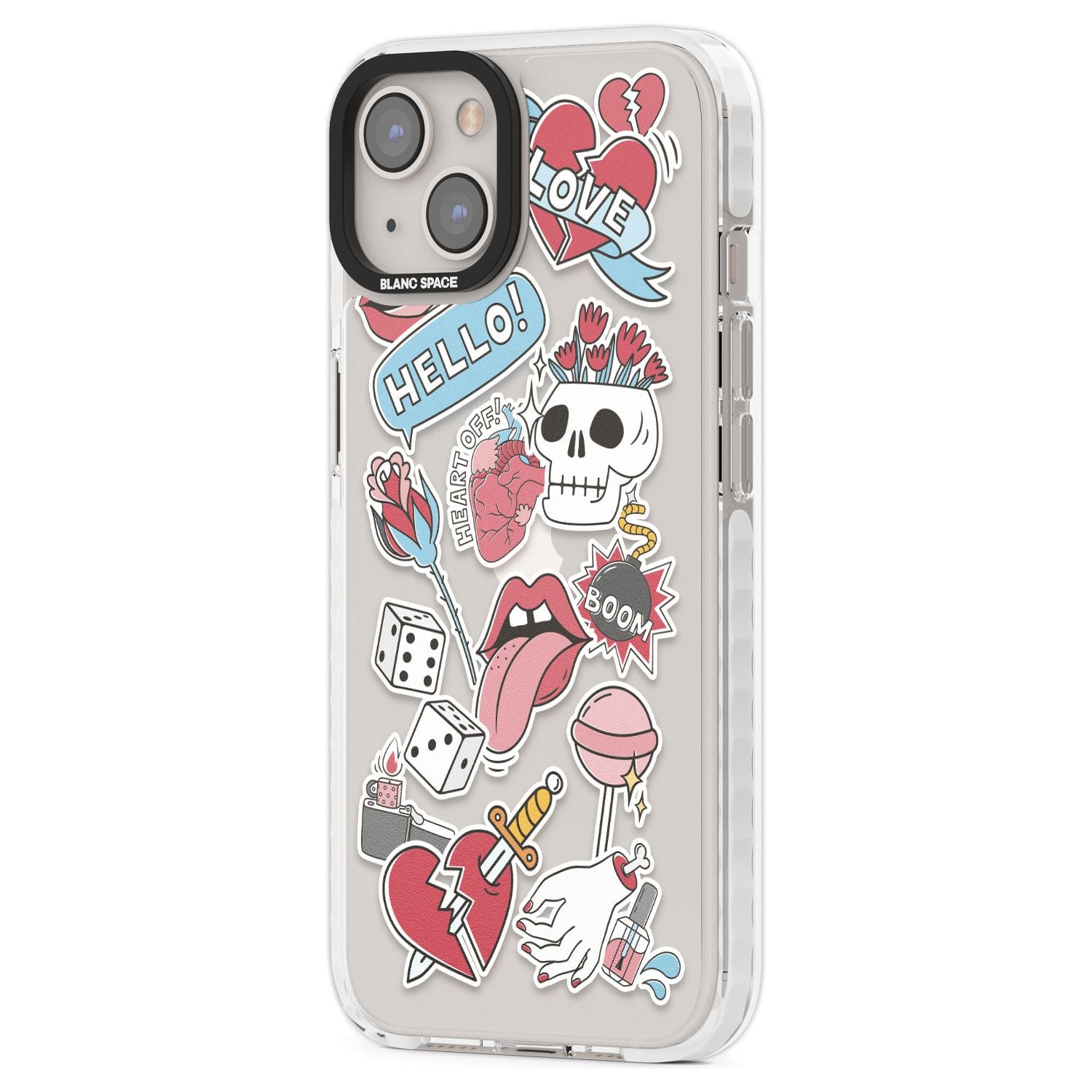 Skull & Flowers Stickers