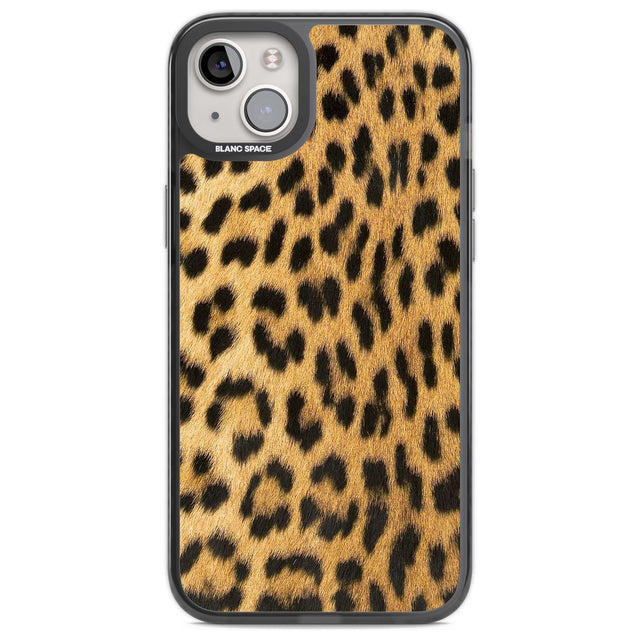 Designer Fashion Gold Leopard Print Phone Case iPhone 14 Plus / Black Impact Case Blanc Space