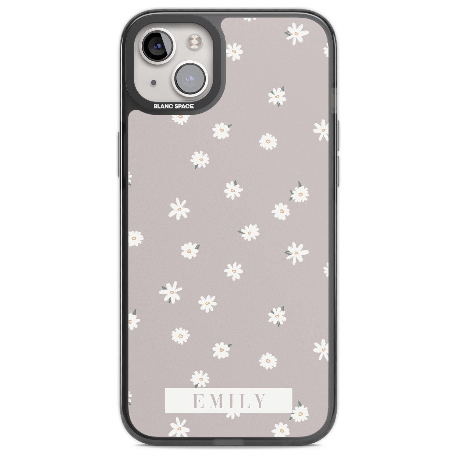 Personalised Dusty Rose Personalised Custom Phone Case iPhone 14 Plus / Black Impact Case Blanc Space