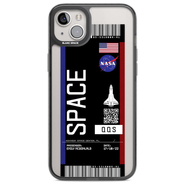 Personalised Nasa Boarding Pass (Dark)