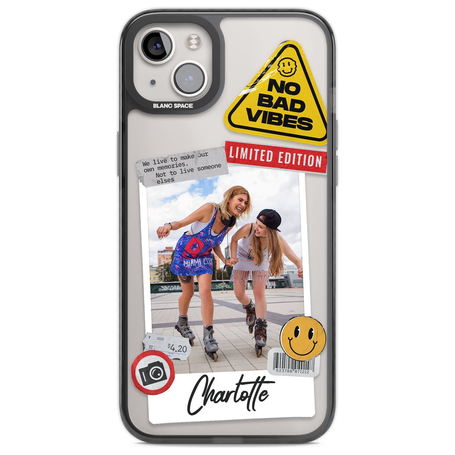 Personalised Snake Instant PhotoPhone Case for iPhone 14 Plus