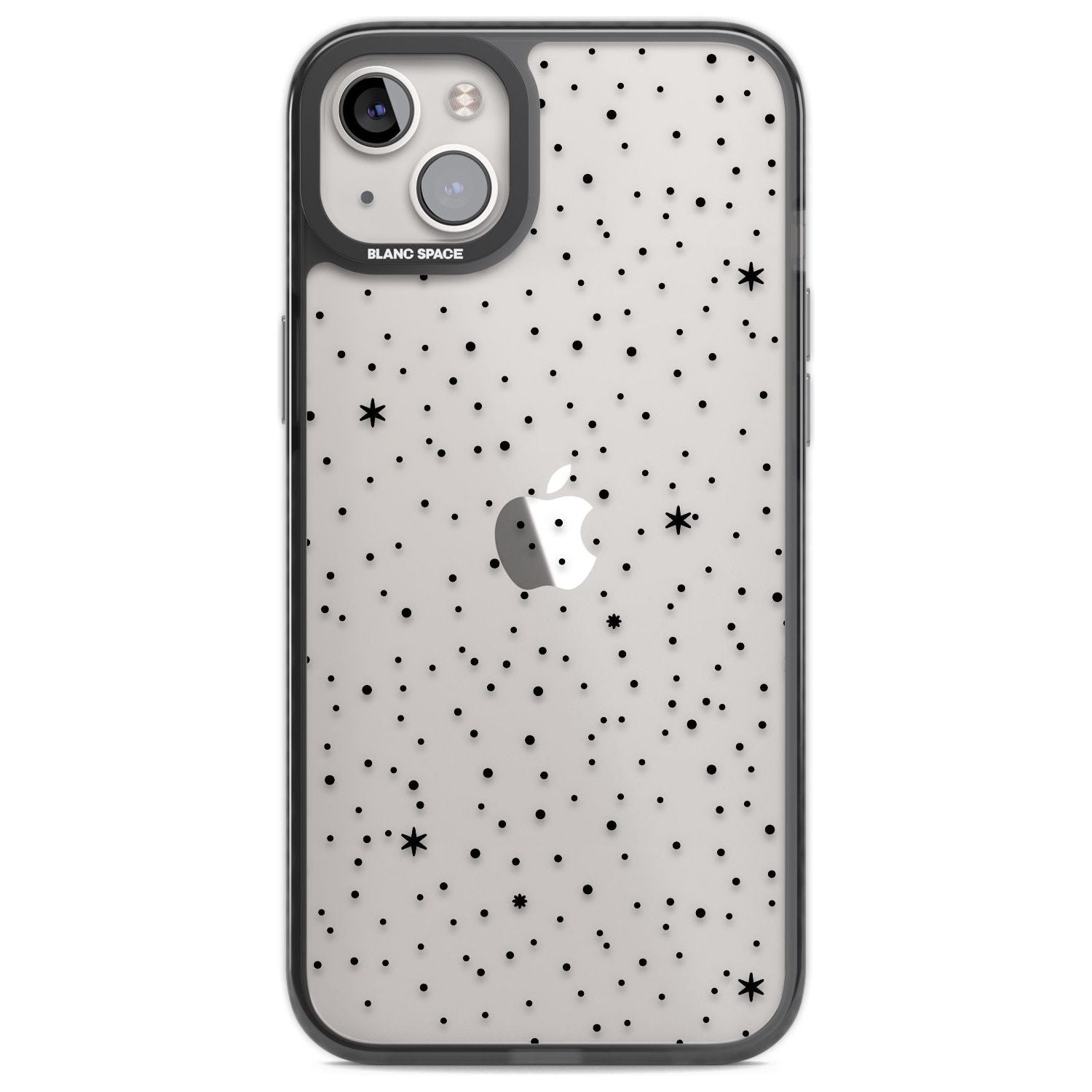 Celestial Starry Sky Phone Case iPhone 14 Plus / Black Impact Case Blanc Space