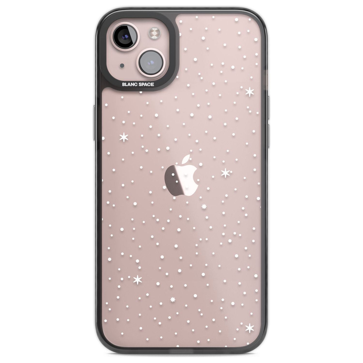 Celestial Starry Sky White Phone Case iPhone 14 Plus / Black Impact Case Blanc Space