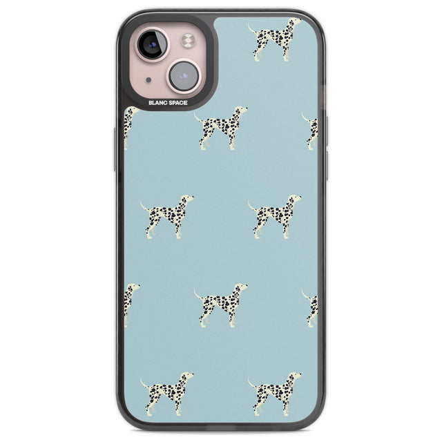 Dalmation Dog Pattern Phone Case iPhone 14 Plus / Black Impact Case Blanc Space