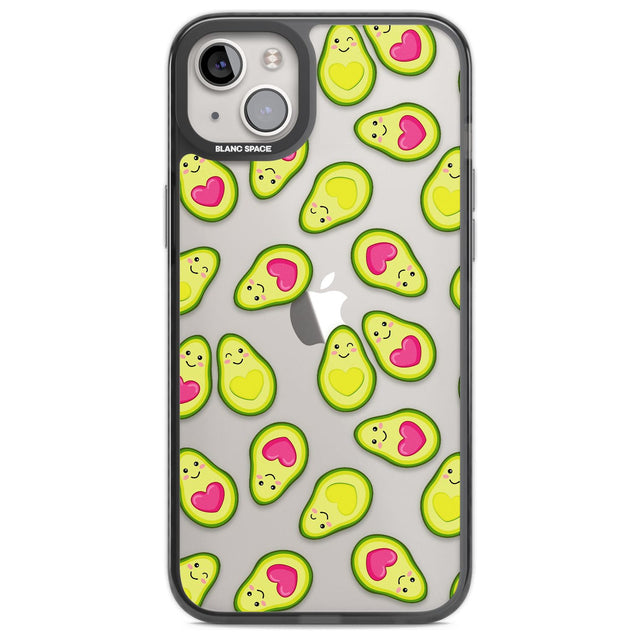 Avocado Love Phone Case iPhone 14 Plus / Black Impact Case Blanc Space