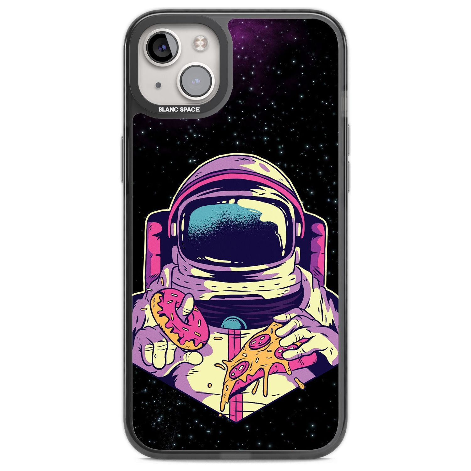 Astro Cheat Meal Phone Case iPhone 14 Plus / Black Impact Case Blanc Space